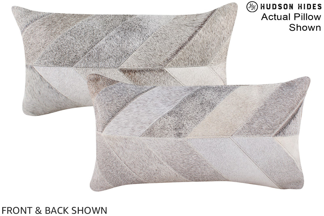 Patchwork 12"x22" Brazilian Cowhide Pillow #A16334 by Hudson Hides