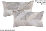 Patchwork 12"x22" Brazilian Cowhide Pillow #A16334 by Hudson Hides