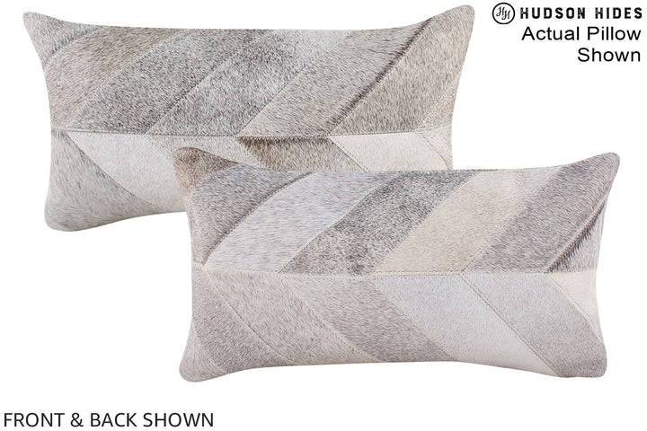 Patchwork 12"x22" Brazilian Cowhide Pillow #A16334 by Hudson Hides