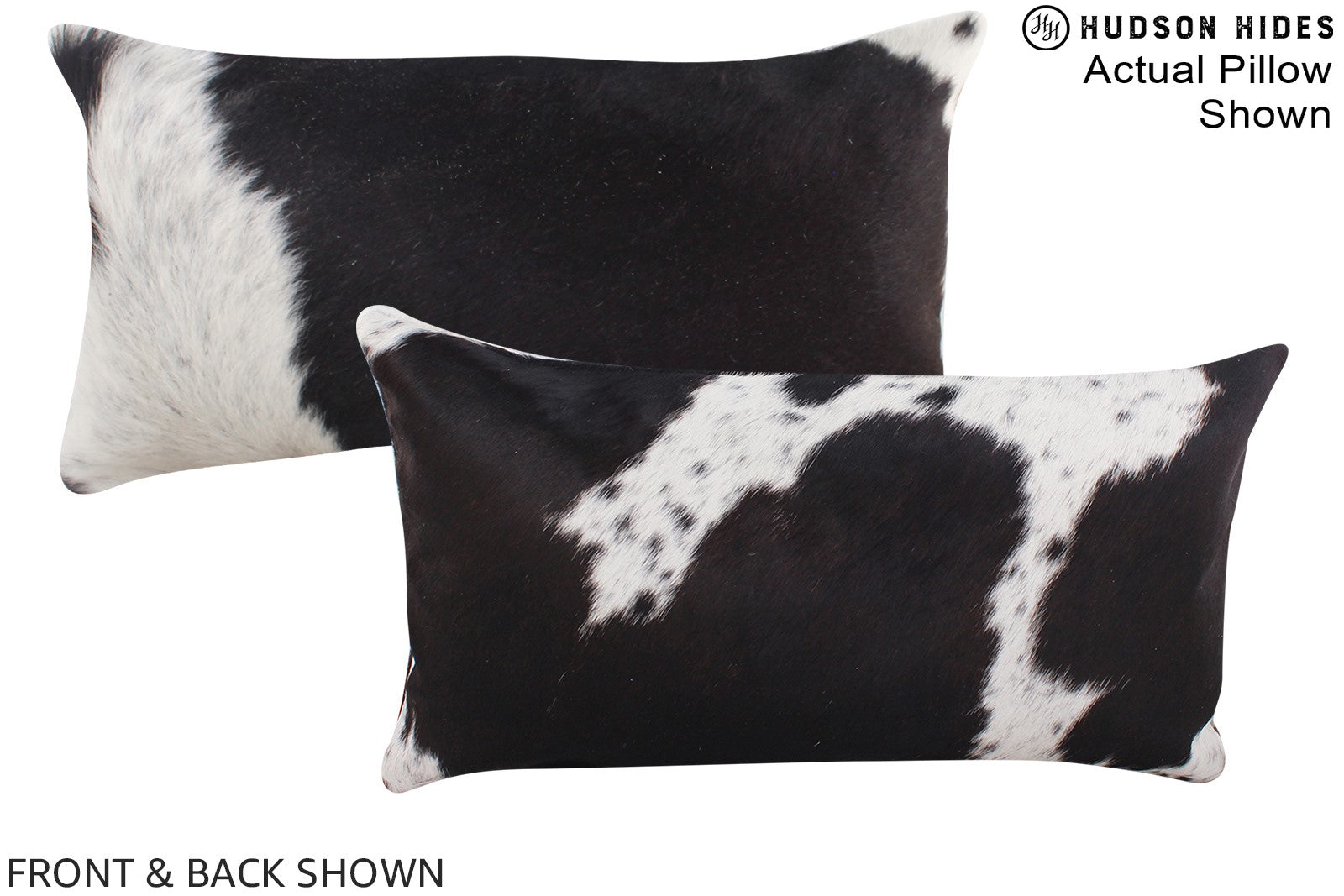 Black and White Cowhide Pillow #A16335