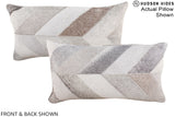 Patchwork 12"x22" Brazilian Cowhide Pillow #A16336 by Hudson Hides