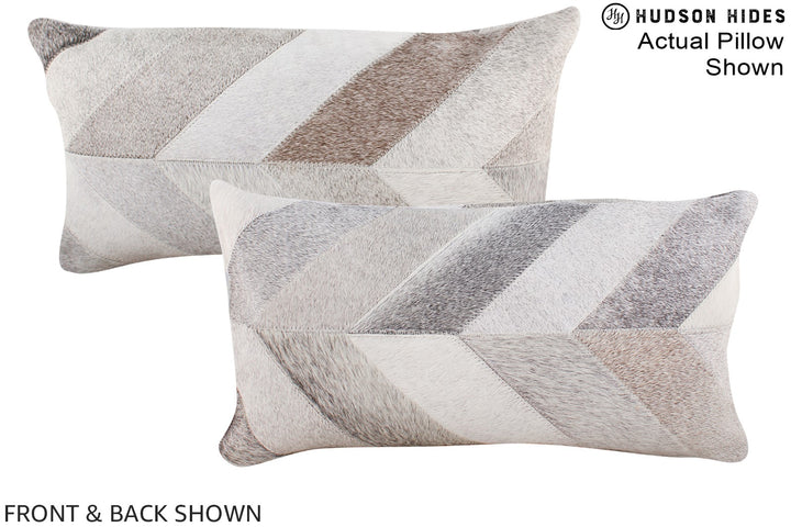 Patchwork 12"x22" Brazilian Cowhide Pillow #A16336 by Hudson Hides