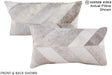 Patchwork 12"x22" Brazilian Cowhide Pillow #A16339 by Hudson Hides