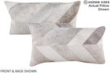 Patchwork 12"x22" Brazilian Cowhide Pillow #A16339 by Hudson Hides