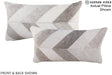 Patchwork 12"x22" Brazilian Cowhide Pillow #A16342 by Hudson Hides