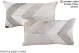 Patchwork 12"x22" Brazilian Cowhide Pillow #A16351 by Hudson Hides