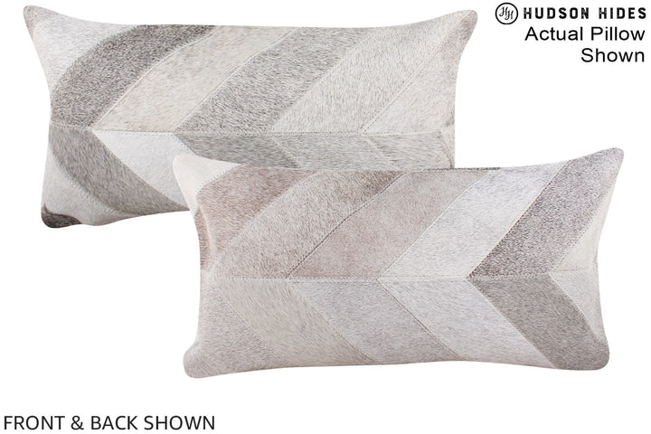 Patchwork 12"x22" Brazilian Cowhide Pillow #A16351 by Hudson Hides