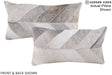 Patchwork 12"x22" Brazilian Cowhide Pillow #A16355 by Hudson Hides