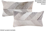 Patchwork 12"x22" Brazilian Cowhide Pillow #A16355 by Hudson Hides