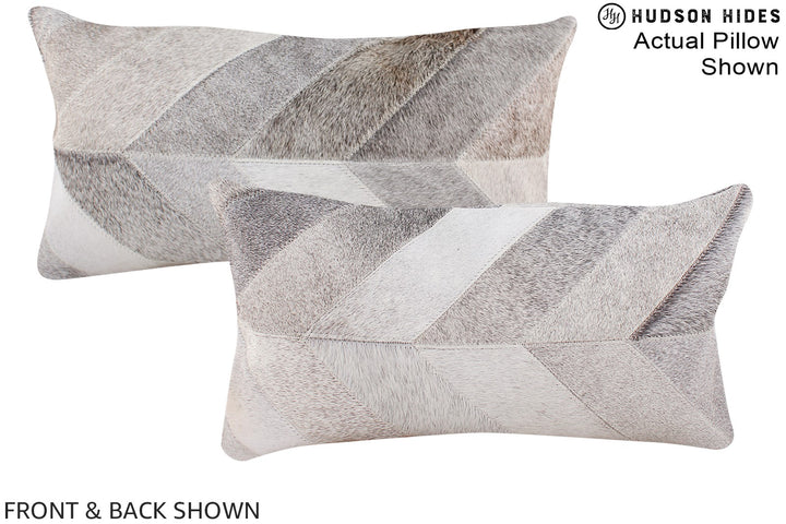 Patchwork 12"x22" Brazilian Cowhide Pillow #A16355 by Hudson Hides