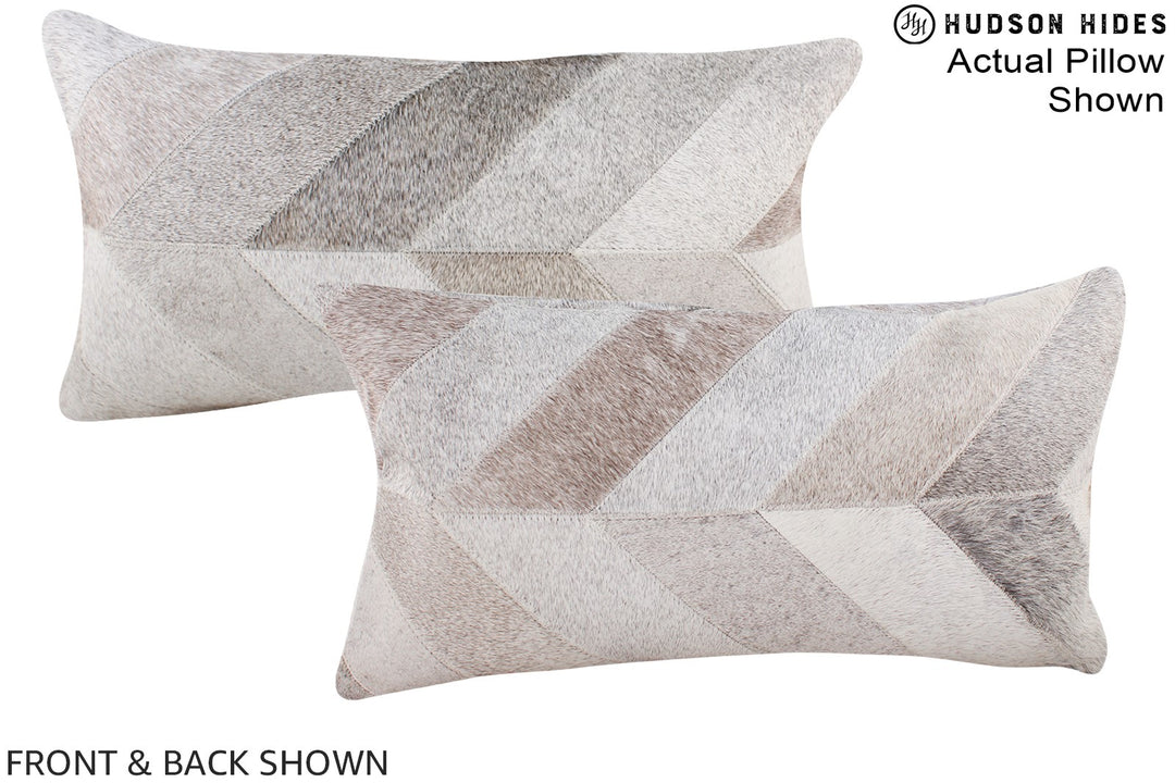 Patchwork 12"x22" Brazilian Cowhide Pillow #A16360 by Hudson Hides