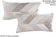 Patchwork 12"x22" Brazilian Cowhide Pillow #A16360 by Hudson Hides