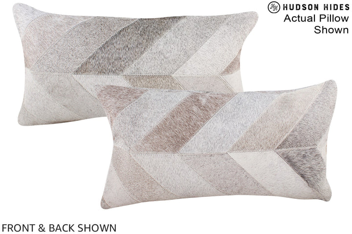 Patchwork 12"x22" Brazilian Cowhide Pillow #A16360 by Hudson Hides