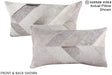 Patchwork 12"x22" Brazilian Cowhide Pillow #A16362 by Hudson Hides