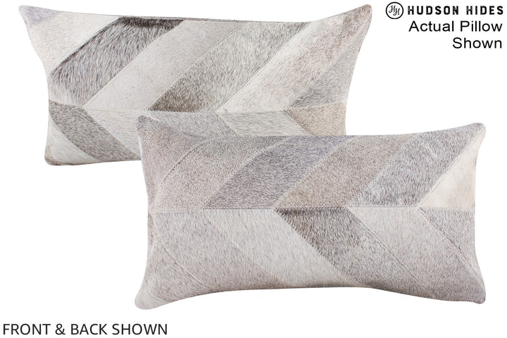 Patchwork 12"x22" Brazilian Cowhide Pillow #A16362 by Hudson Hides