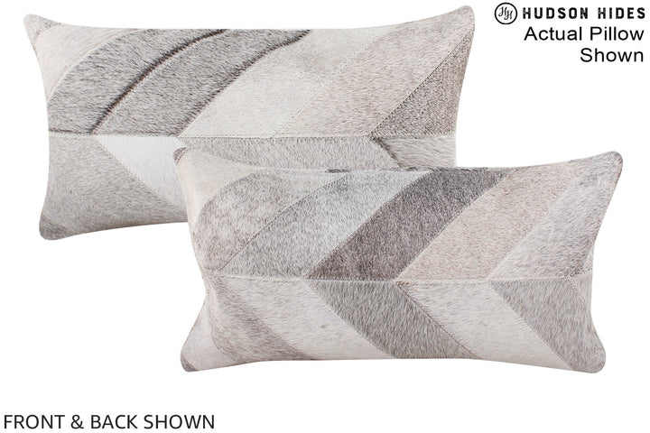 Patchwork 12"x22" Brazilian Cowhide Pillow #A16368 by Hudson Hides
