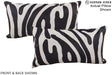 Zebra 12"x22" Brazilian Cowhide Pillow #A16373 by Hudson Hides