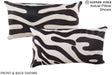 Zebra 12"x22" Brazilian Cowhide Pillow #A16375 by Hudson Hides