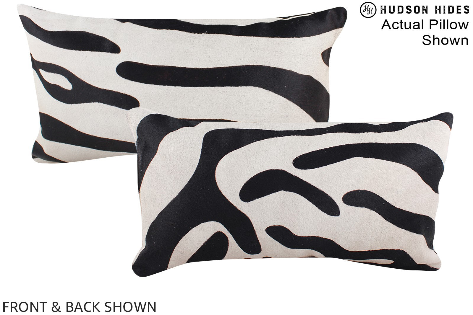 Zebra Cowhide Pillow #A16377