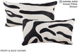 Zebra 12"x22" Brazilian Cowhide Pillow #A16377 by Hudson Hides