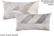 Patchwork 12"x22" Brazilian Cowhide Pillow #A16378 by Hudson Hides