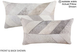Patchwork 12"x22" Brazilian Cowhide Pillow #A16378 by Hudson Hides