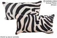 Zebra 12"x22" Brazilian Cowhide Pillow #A16379 by Hudson Hides