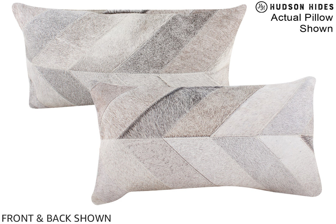 Patchwork 12"x22" Brazilian Cowhide Pillow #A16380 by Hudson Hides