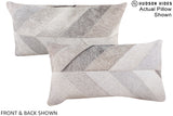 Patchwork 12"x22" Brazilian Cowhide Pillow #A16380 by Hudson Hides