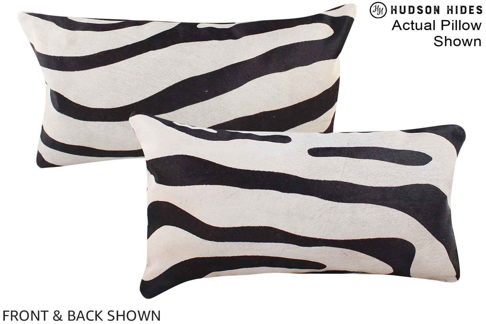 Zebra Cowhide Pillow #A16381