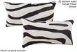 Zebra 12"x22" Brazilian Cowhide Pillow #A16381 by Hudson Hides