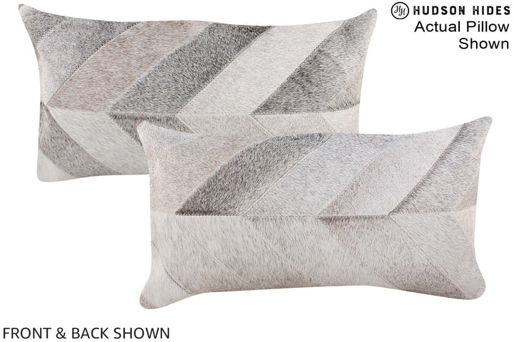 Patchwork 12"x22" Brazilian Cowhide Pillow #A16383 by Hudson Hides