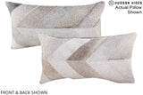 Patchwork 12"x22" Brazilian Cowhide Pillow #A16384 by Hudson Hides