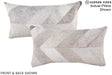 Patchwork 12"x22" Brazilian Cowhide Pillow #A16385 by Hudson Hides