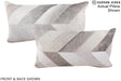 Patchwork 12"x22" Brazilian Cowhide Pillow #A16387 by Hudson Hides