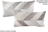 Patchwork 12"x22" Brazilian Cowhide Pillow #A16387 by Hudson Hides