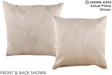 Champagne 16"x16" Brazilian Cowhide Pillow #A16407 by Hudson Hides