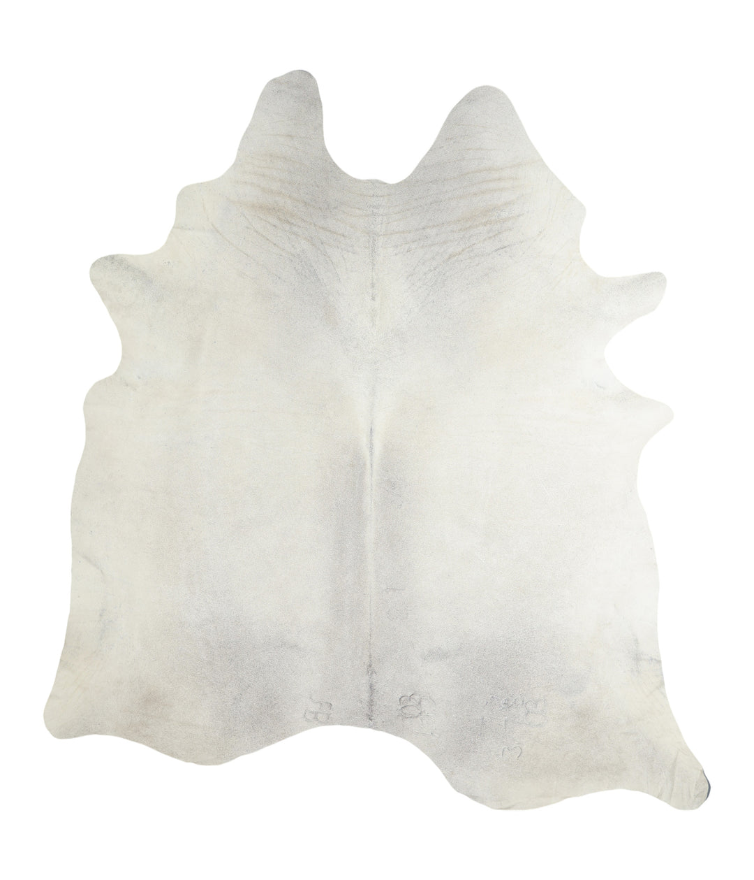 Light Grey XX-Large Brazilian Cowhide Rug 7'8"H x 6'10"W #A16421 by Hu