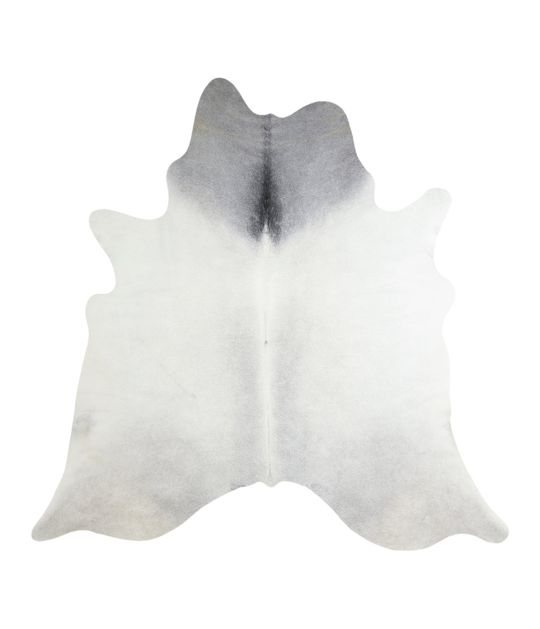 Medium Grey X-Large Brazilian Cowhide Rug 6'5"H x 6'4"W #A16555 by Hud