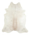 Ivory with Beige X-Large Brazilian Cowhide Rug 7'8