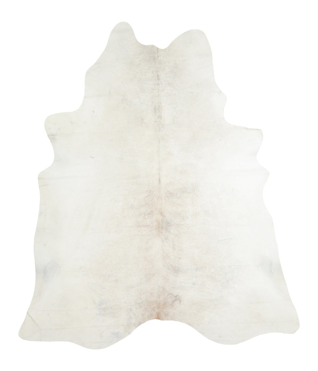 Ivory with Beige X-Large Brazilian Cowhide Rug 7'2"H x 6'1"W #A16835 b