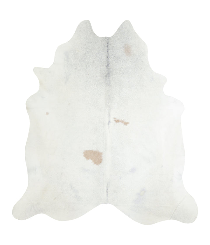 Ivory with Beige XX-Large Brazilian Cowhide Rug 7'5"H x 6'8"W #A16913 by Hudson Hides
