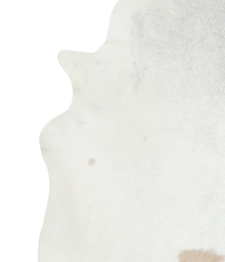 Ivory with Beige XX-Large Brazilian Cowhide Rug 7'5"H x 6'8"W #A16913 by Hudson Hides