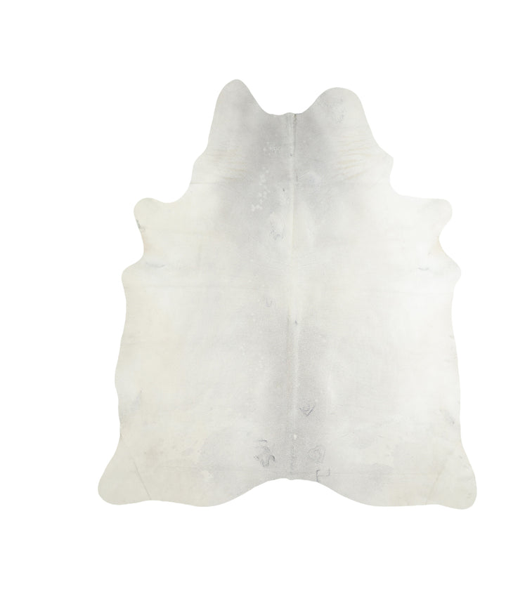 Light Grey X-Large Brazilian Cowhide Rug 7'6"H x 6'6"W #A16963 by Hudson Hides