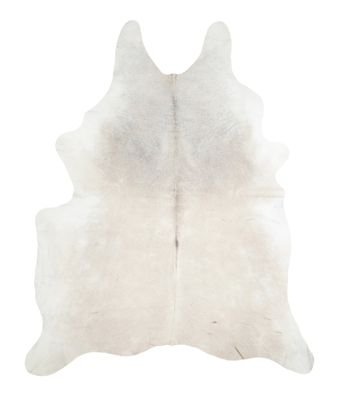 Ivory with Beige X-Large Brazilian Cowhide Rug 7'6"H x 6'0"W #A17465 b