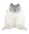 Grey with Beige XX-Large Brazilian Cowhide Rug 7'7