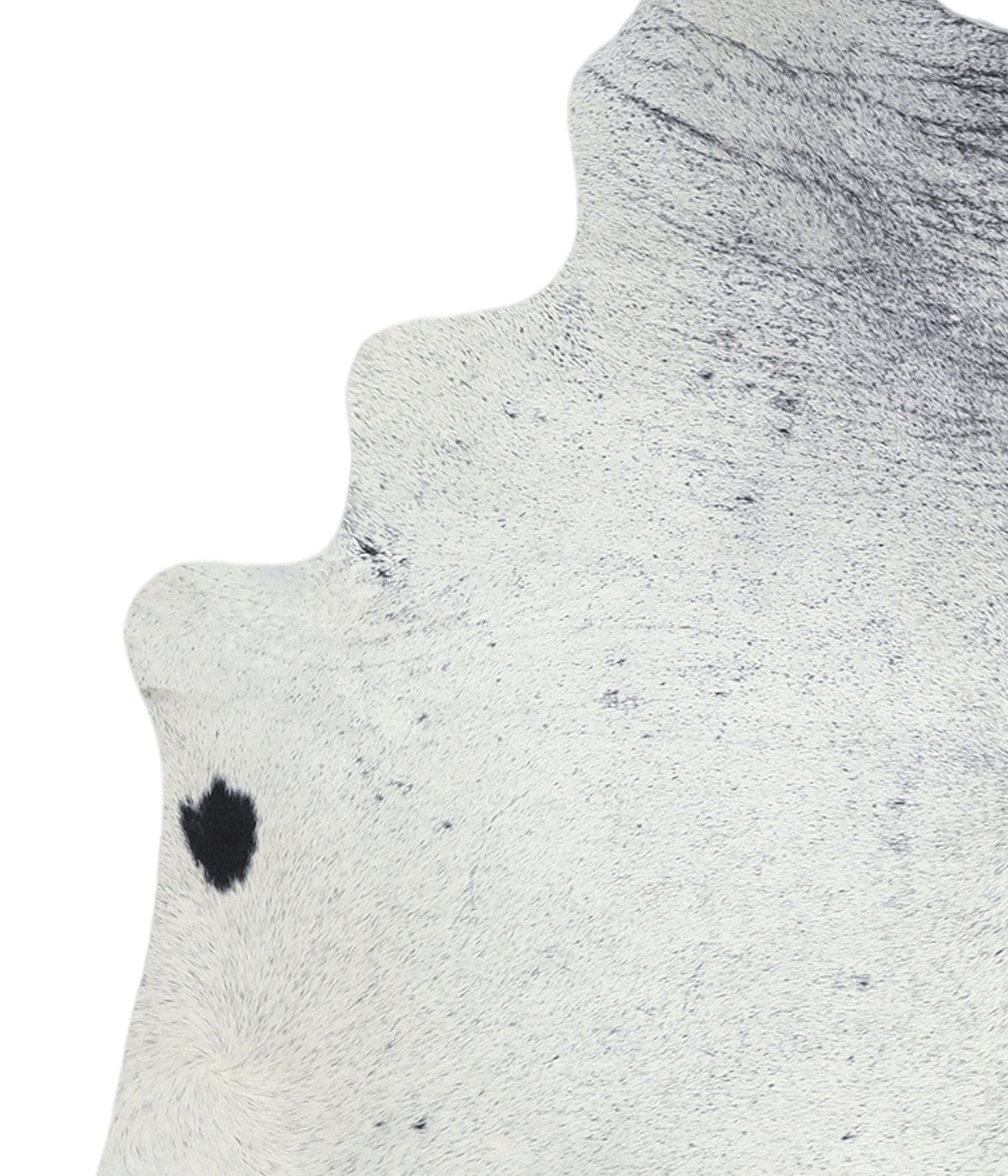 Salt and Pepper Black X-Large Brazilian Cowhide Rug 6'9"H x 6'2"W #A17571 by Hudson Hides