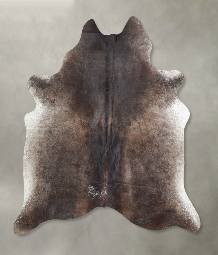 Dark Grey X-Large Brazilian Cowhide Rug 6'8"H x 6'3"W #A18028 by Hudson Hides