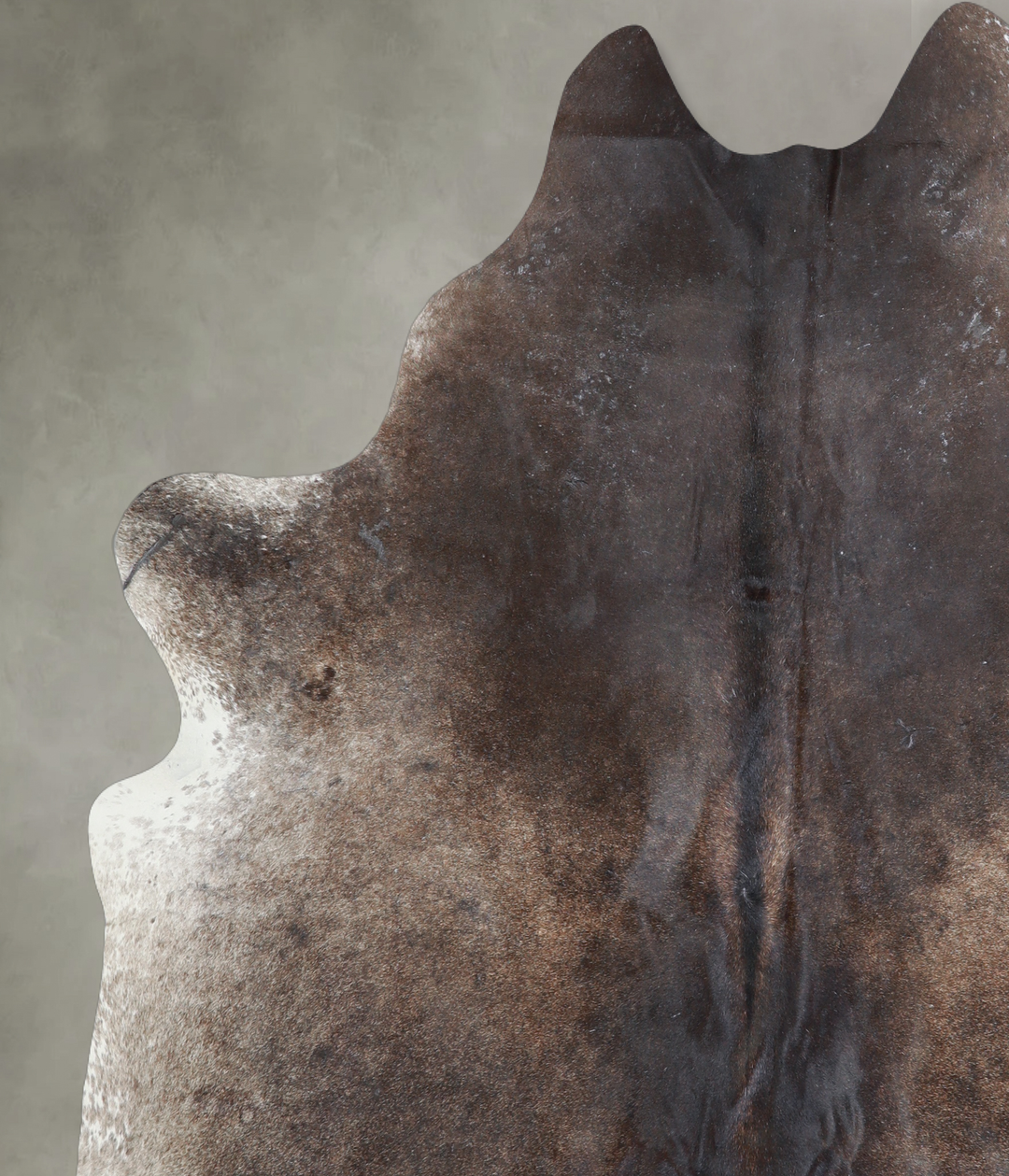 Dark Grey X-Large Brazilian Cowhide Rug 6'8"H x 6'3"W #A18028 by Hudso