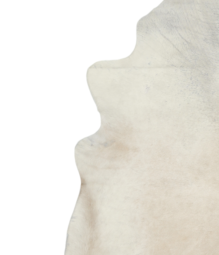 Ivory with Beige XX-Large Brazilian Cowhide Rug 8'5"H x 6'9"W #A18040 by Hudson Hides